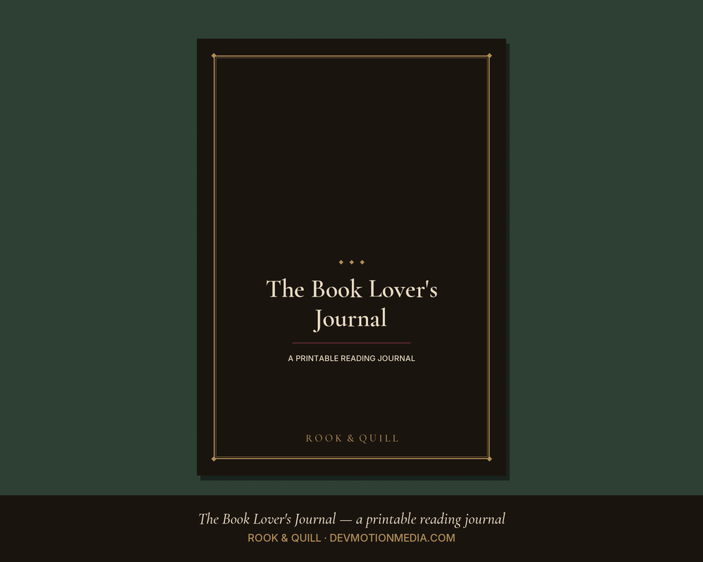 The Book Lover's Journal — Printable Reading Journal — hero