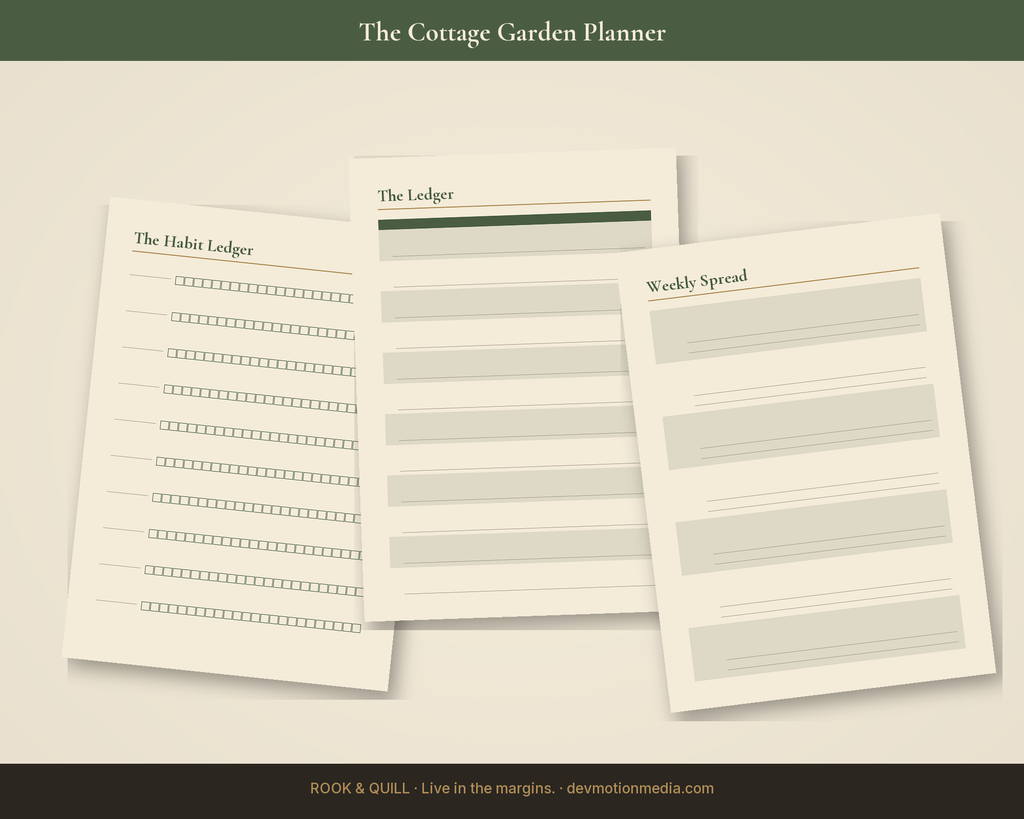 The Cottage Garden Planner — spreads