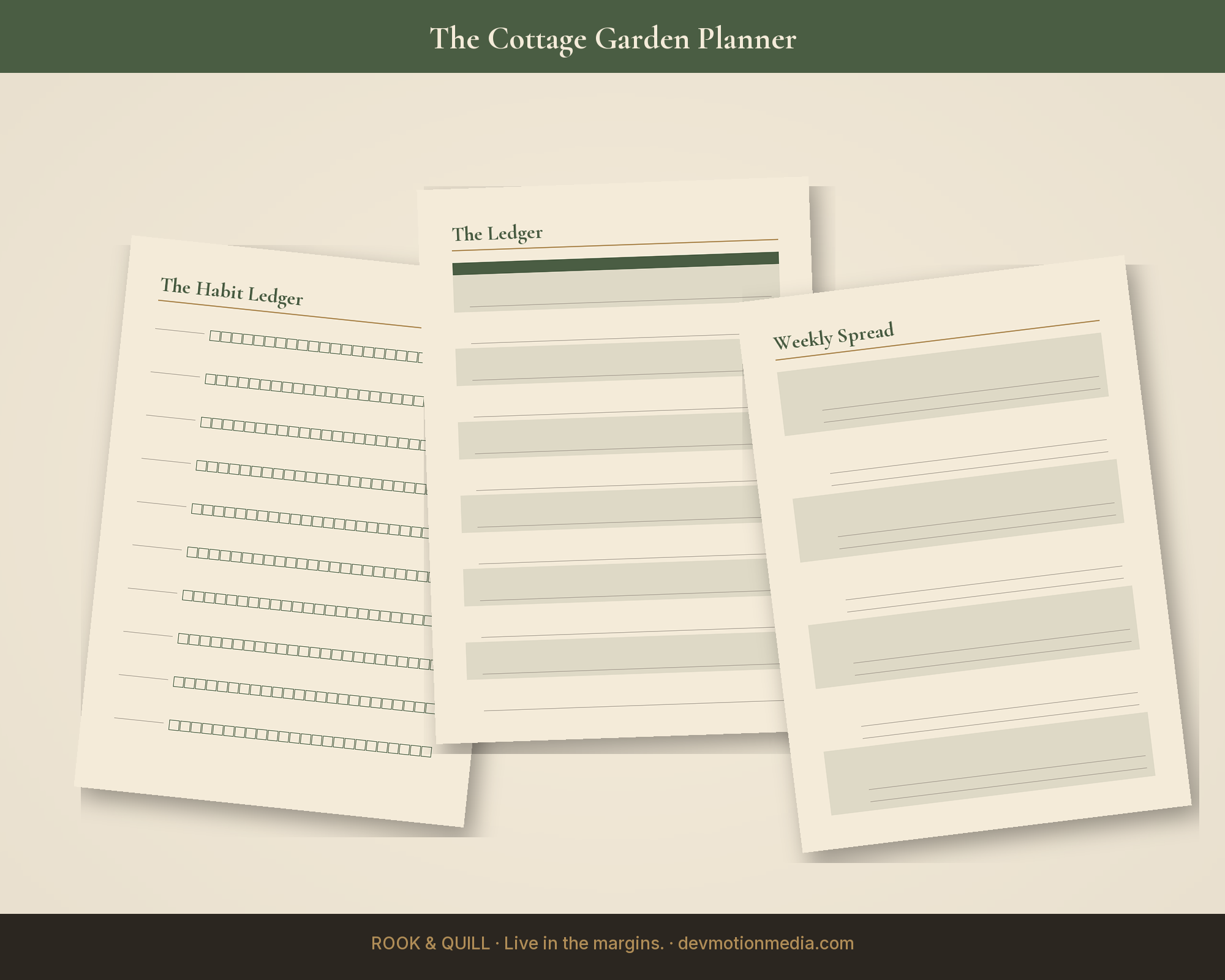 The Cottage Garden Planner — spreads
