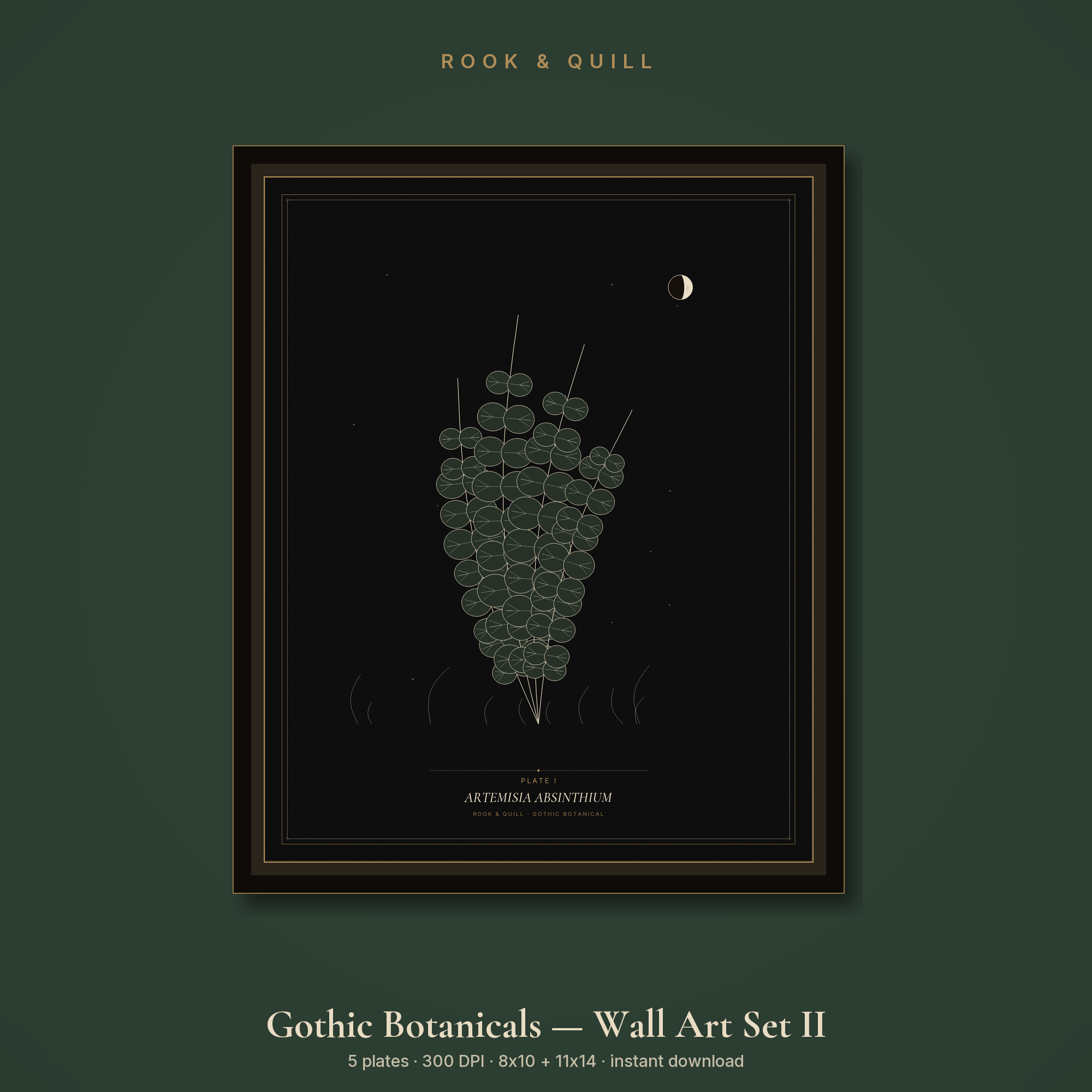 Gothic Botanicals — Wall Art Set II — hero