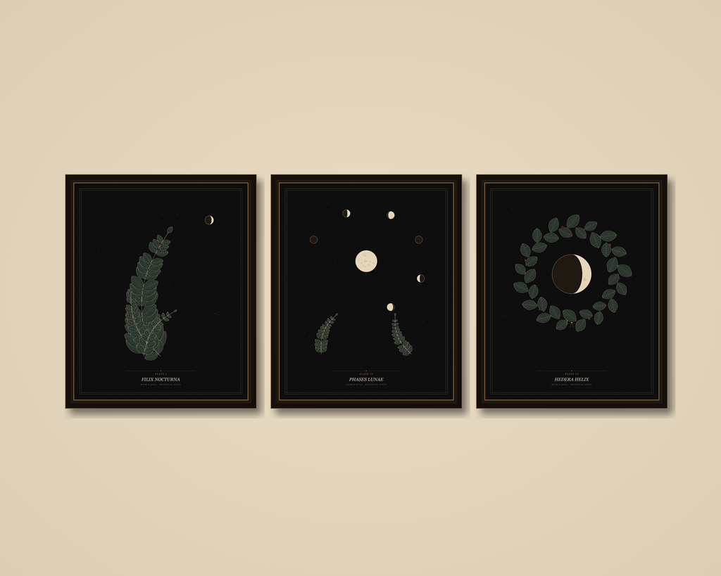 Moody Botanicals Printable Wall Art Set