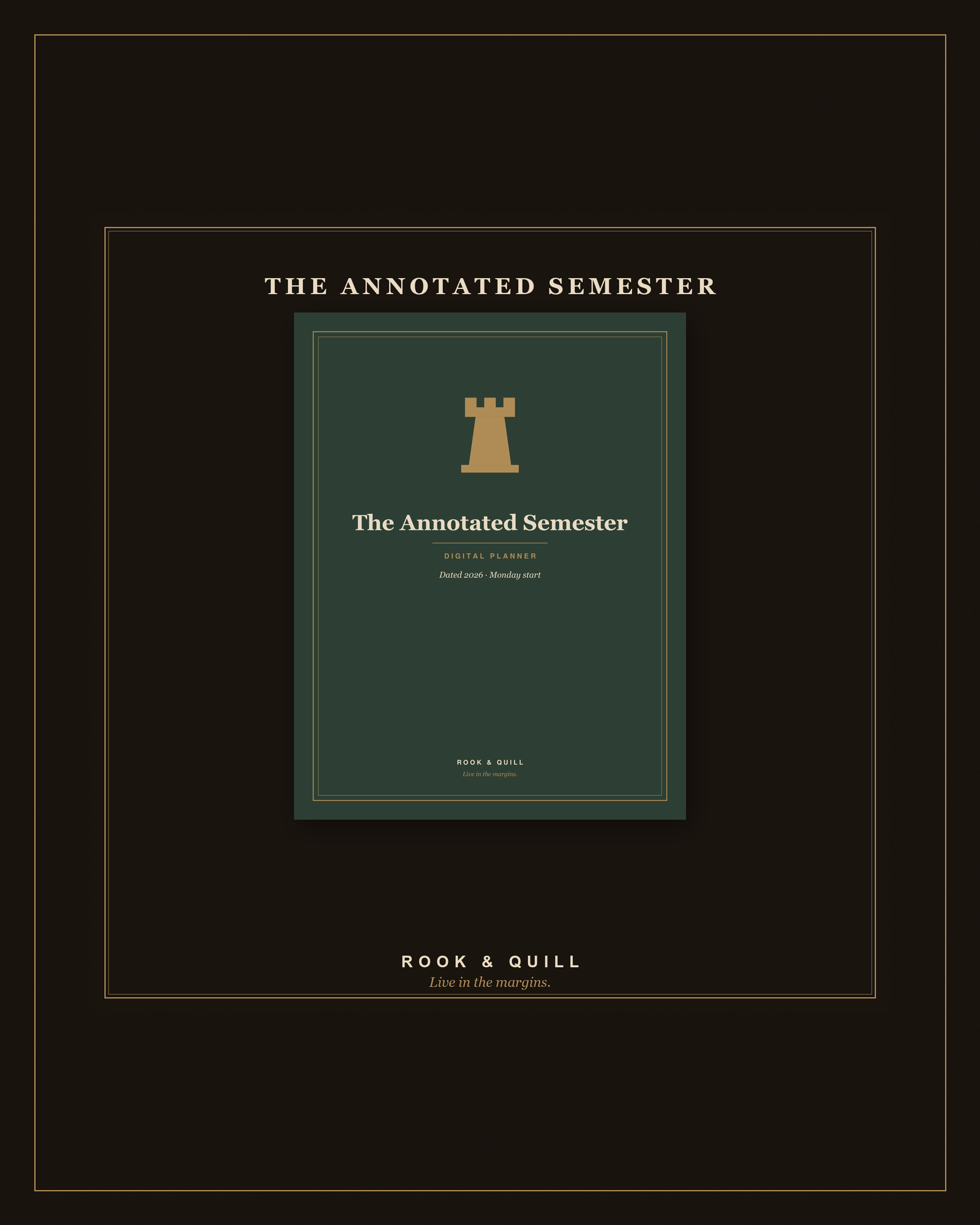 The Annotated Semester — Digital Planner