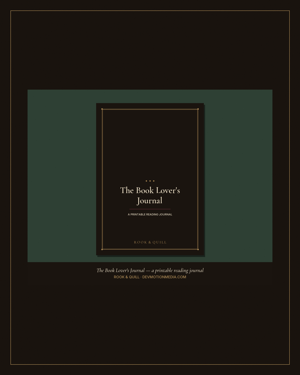 The Book Lover's Journal — Printable Reading Journal