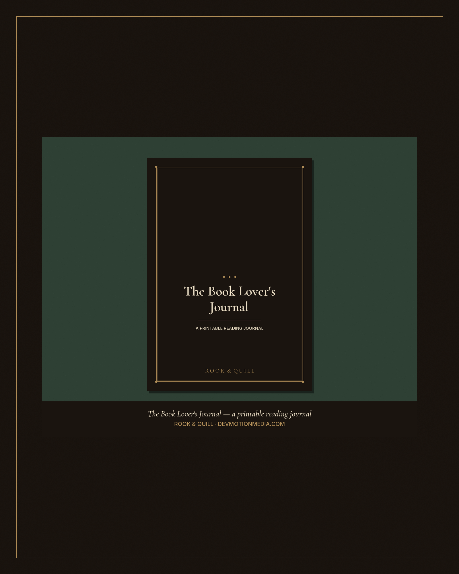 The Book Lover's Journal — Printable Reading Journal