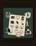 Dark Academia Printable Sticker Set