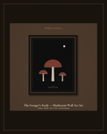 The Forager's Study — Mushroom Wall Art Set