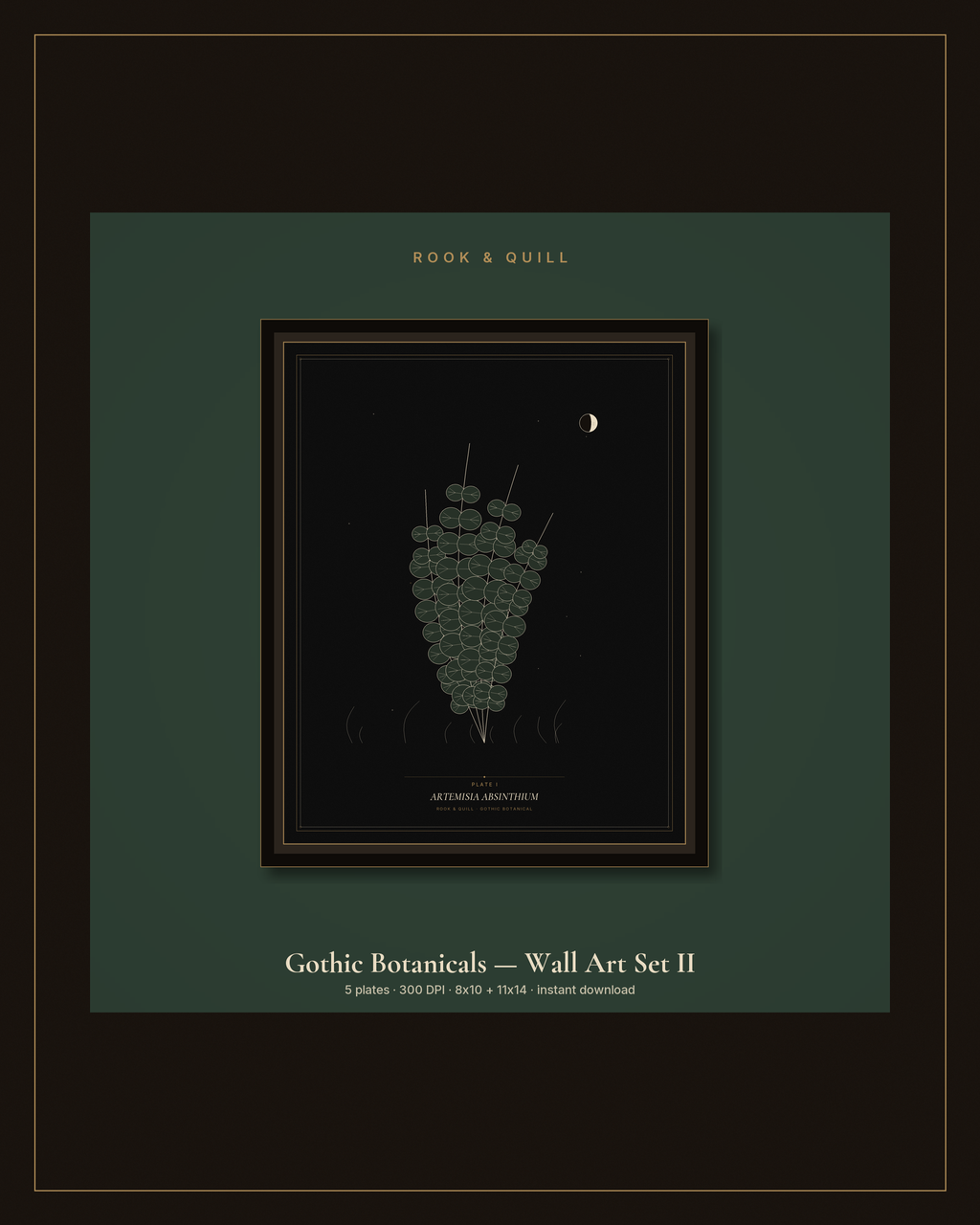 Gothic Botanicals — Wall Art Set II