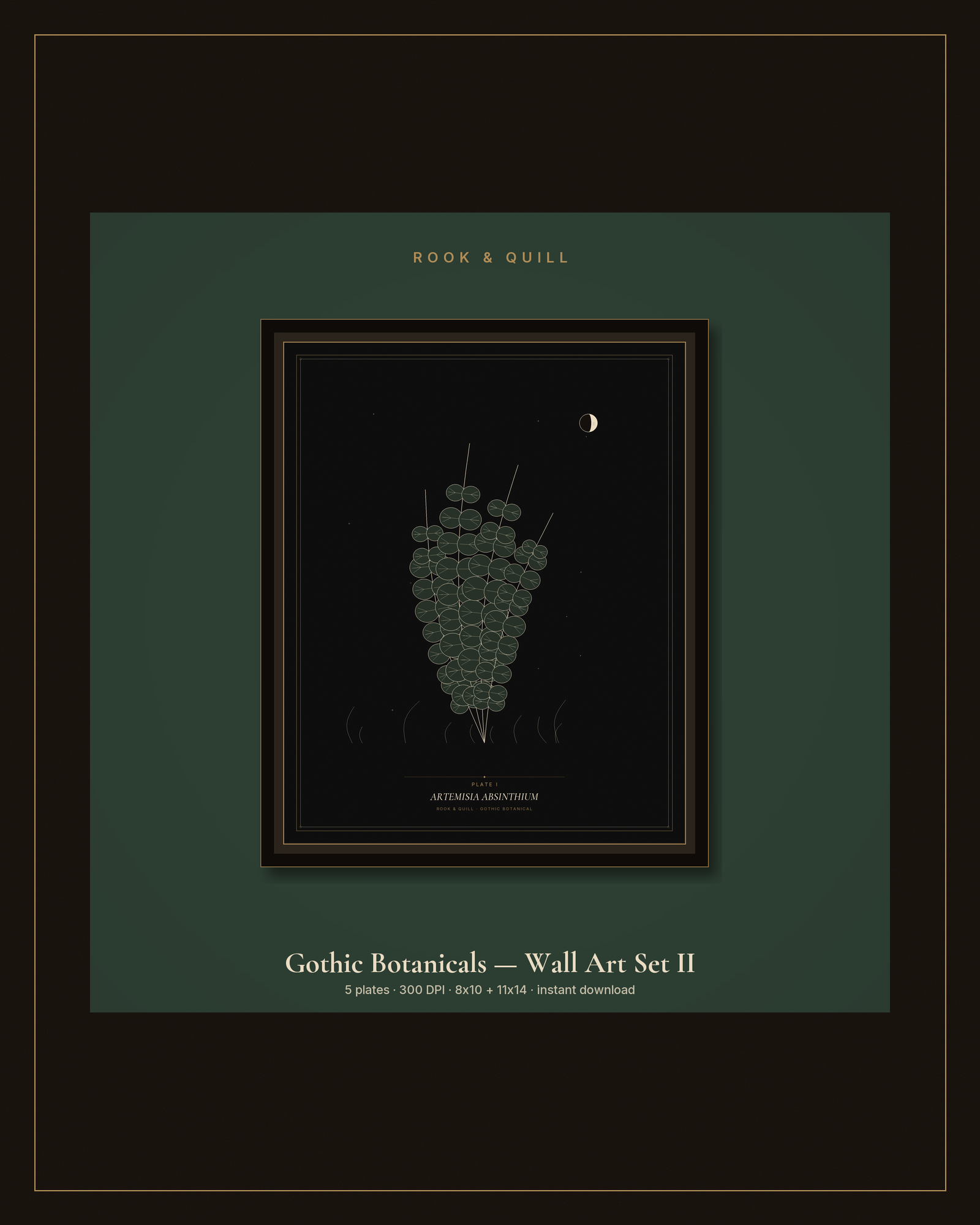 Gothic Botanicals — Wall Art Set II